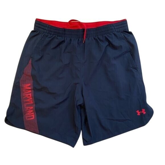 Under Armour Maryland Terrapins Sideline Woven Training Shorts in Black - Picture 1 of 5